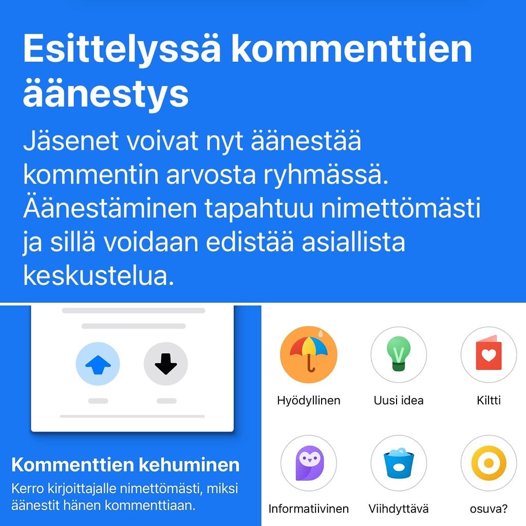 facebook upvote downvote