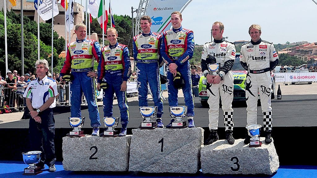 2009 Sardiniassakin suomalaisten jälkeen kolmanneksi ajoi Norjan Petter Solberg.