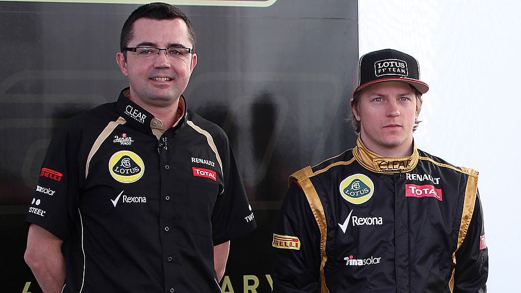 Eric Boullier ja Kimi Räikkönen