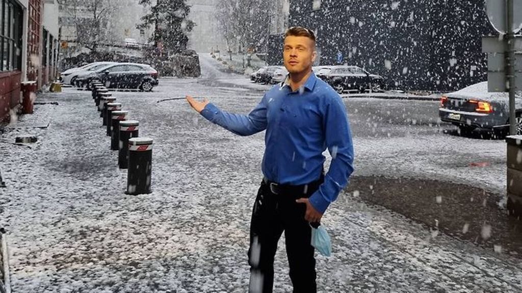 Sää Helsingissä 23.4.2021.