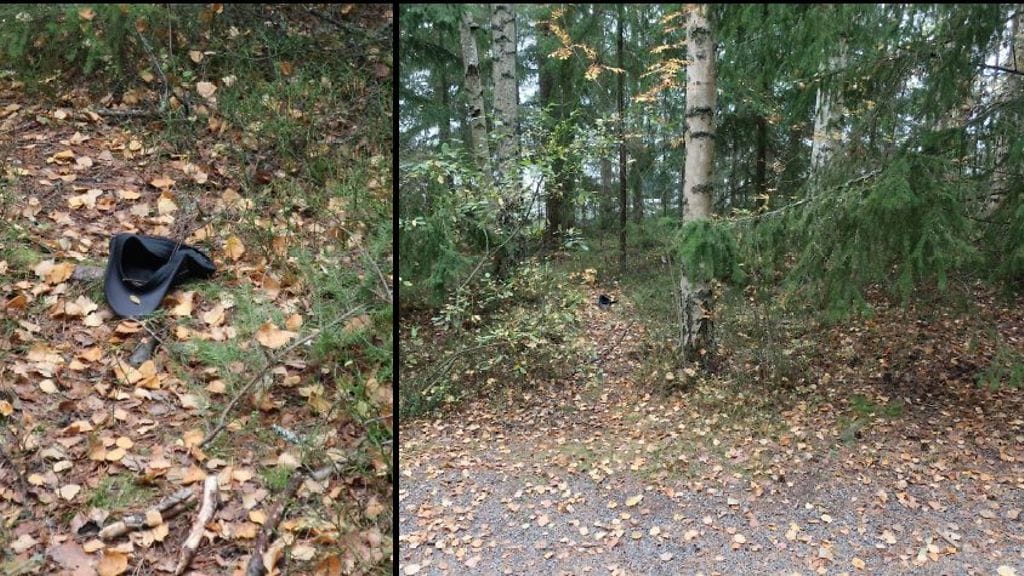 4 Uhrin lakki jäi maahan tapahtumapaikalle