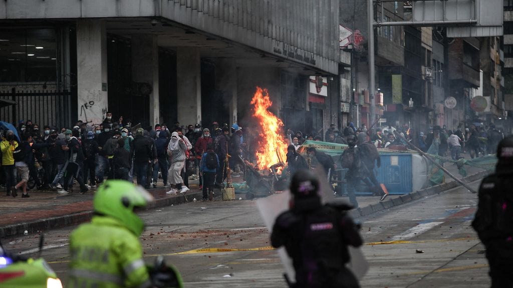 Kuva vappupäivän mielenosoituksesta.