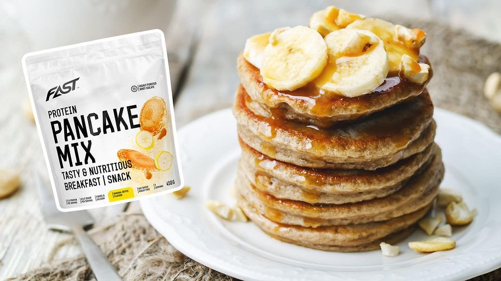 Fast Protein Pancake Mix -tuotteita vedetään myynnistä.