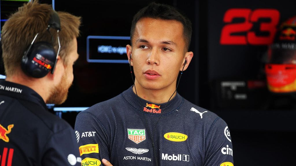 Alexander Albon kuvattuna Belgian GP:ssä 2019.