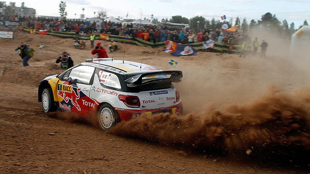 Sebastien Loeb vauhdissa Espanjassa.