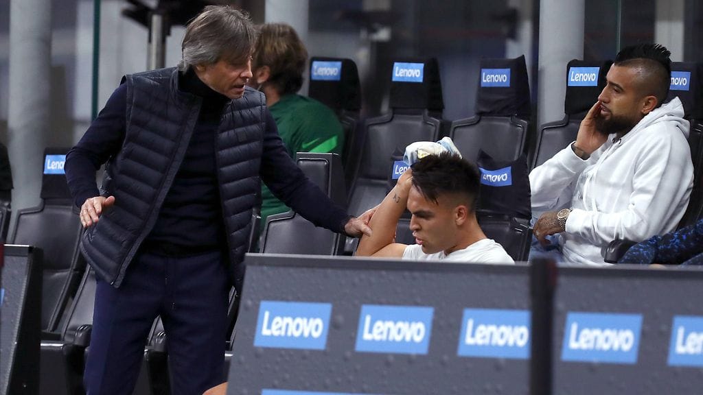 Antonio Conte ja Lautaro Martinez ottivat rajusti yhteen keskiviikon ottelun aikana.
