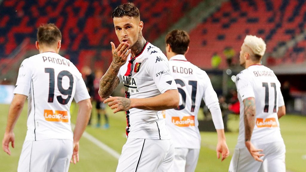 Gianluca Scamacca on tehnyt tällä kaudella kahdeksan maalia Serie A:ssa.