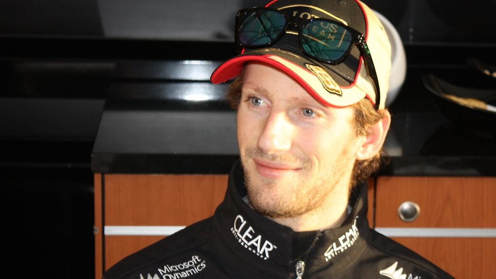 Romain Grosjean oli tyytyväinen testipäiväänsä