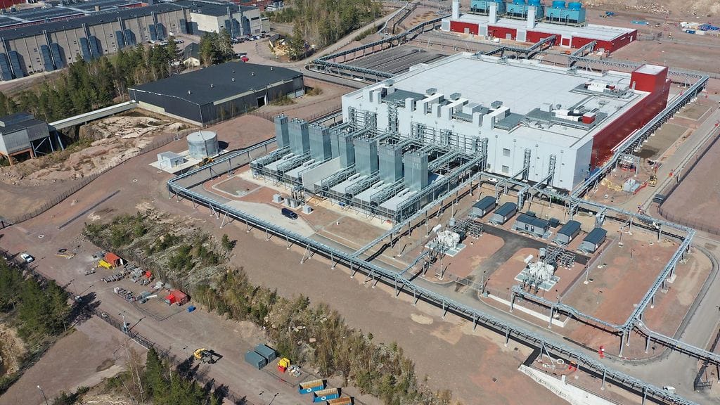 Googlen datakeskus Haminassanter building