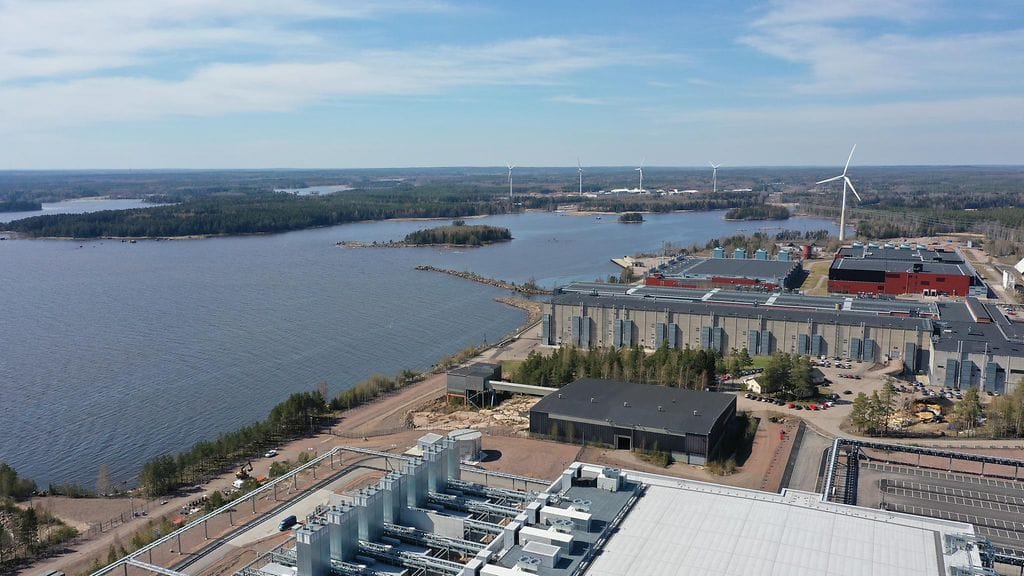 Googlen datakeskukset Haminassa muodostavat laajan kokonaisuuden.