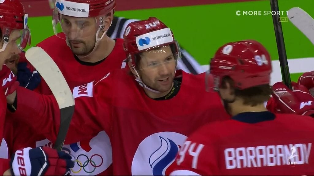 Venäjä tuuletti 1–1-tasoitusta Slovakiaa vastaan.