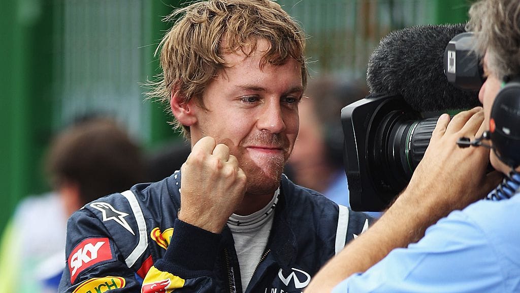 Sebastian Vettel otti ilon irti paalupaikastaan