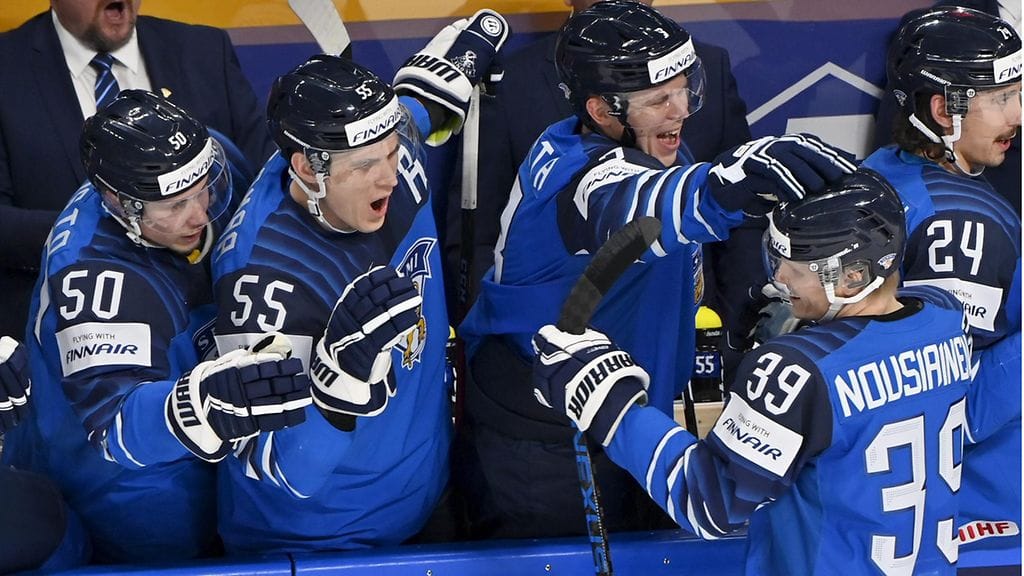 Kim Nousiainen teki Suomen voittomaalin.