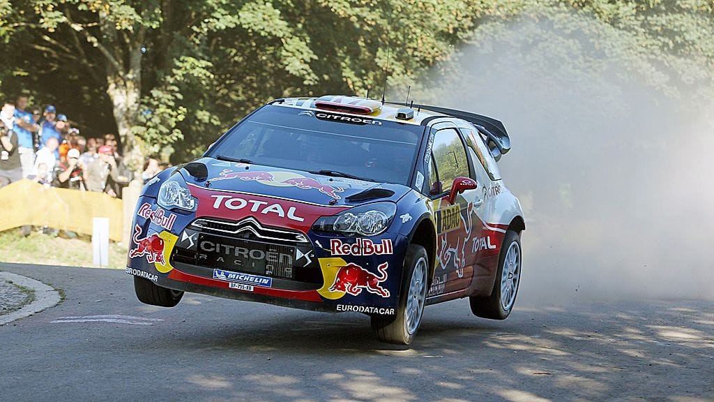 Sebastien Loeb vauhdissa Saksan MM-rallissa.