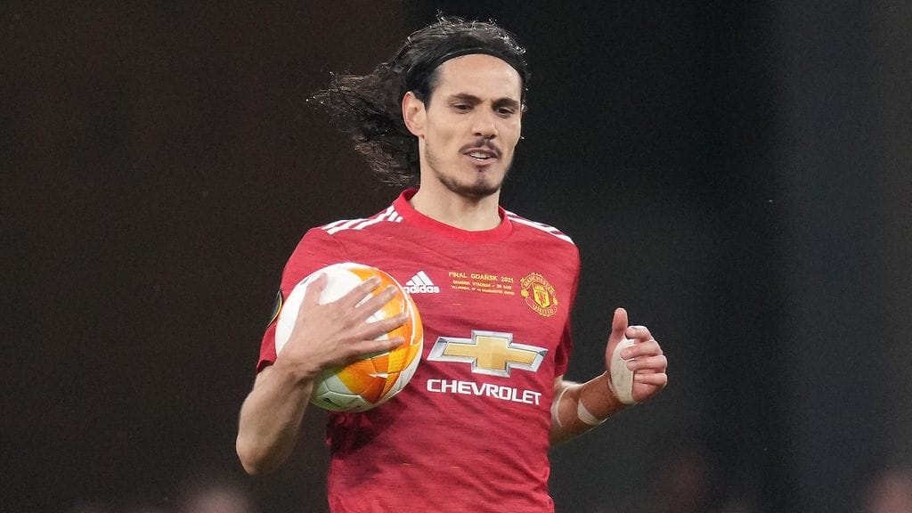 Edinson Cavani tökkäsi Manchester Unitedin tasoihin.