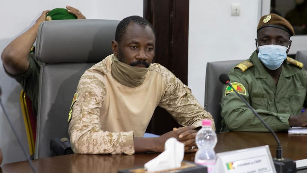 Malin uusi presidentti, eversti Assimi Goita.