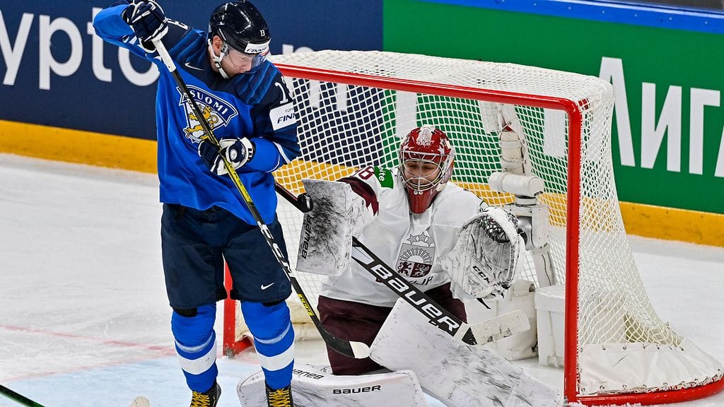 Leijonien Latvia-ottelu veti katsojia.