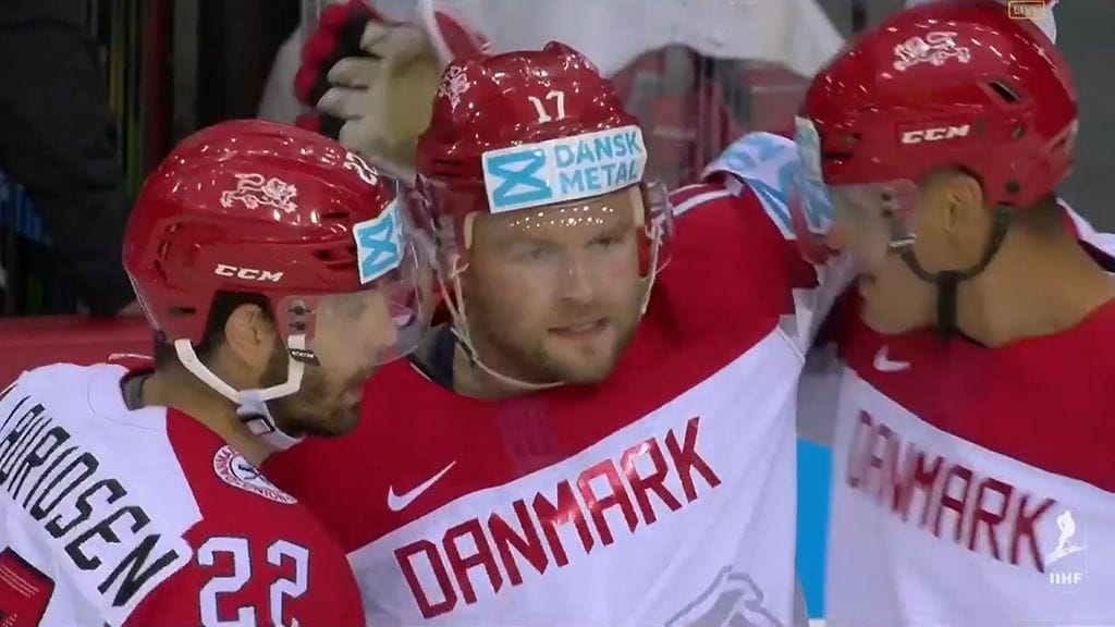 Nicklas Jensen tälläsi Tanskan johtomaalin.