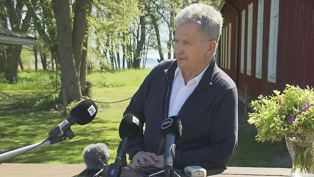 Presidentti Niinistö Örössä 2.6.2021.