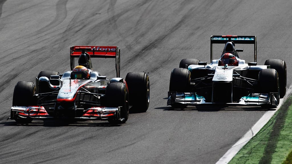 Lewis Hamilton ja Michael Schumacher