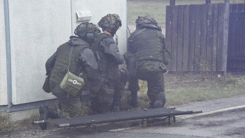 AOP puolustusvoimat harjoitus Upinniemi rannikköjääkärit