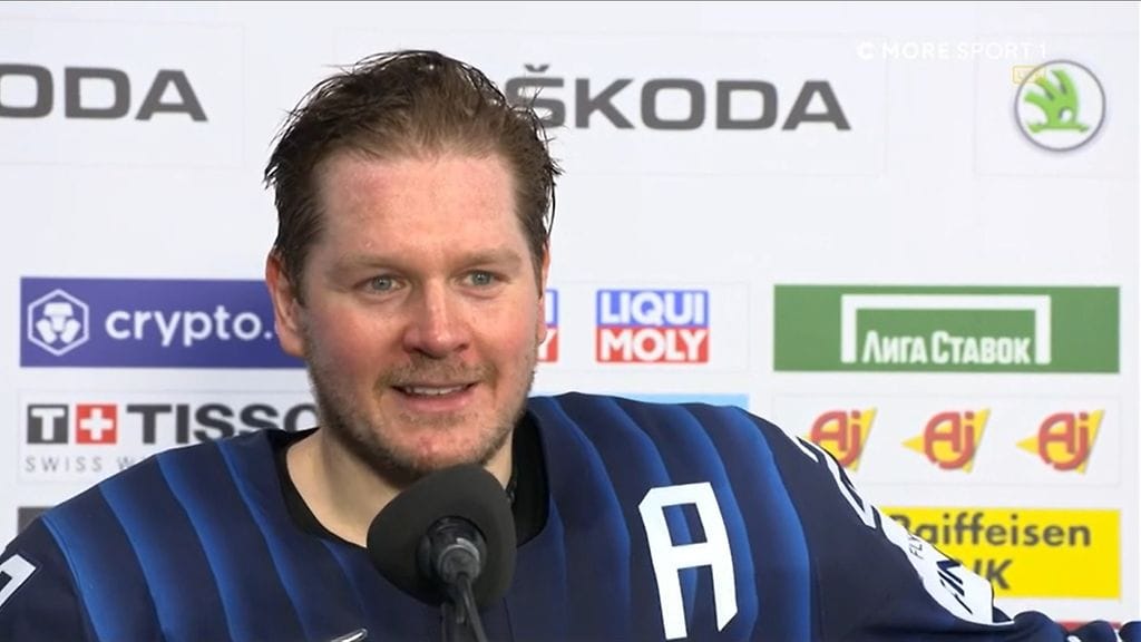 Petri Kontiola oli huojentunutta miestä Leijonien Saksa-välierävoiton jälkeen.