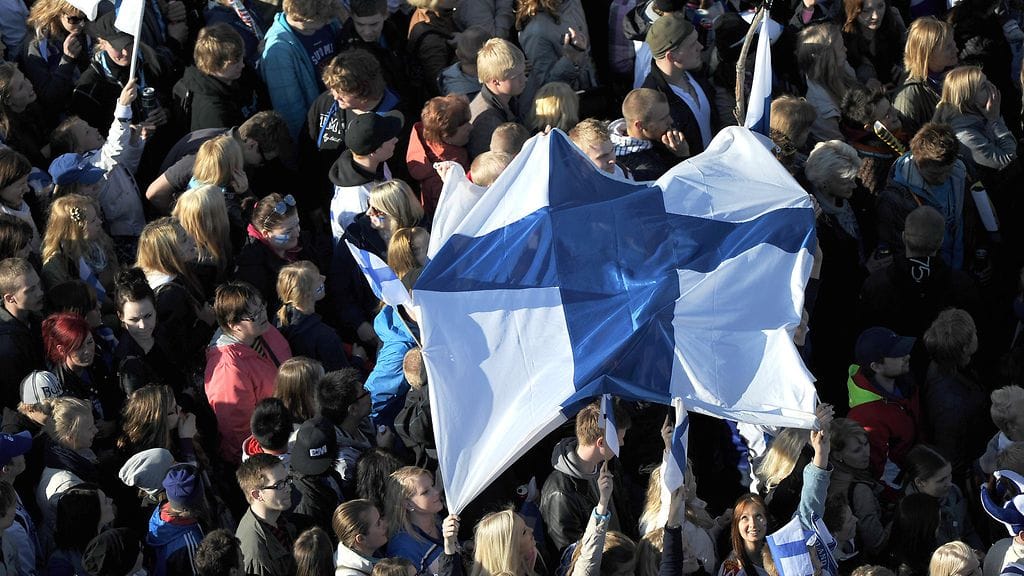 Helsingin Kauppatorilla oli ilo ylimmillään maailmanmestaruuden jälkeen 2011.