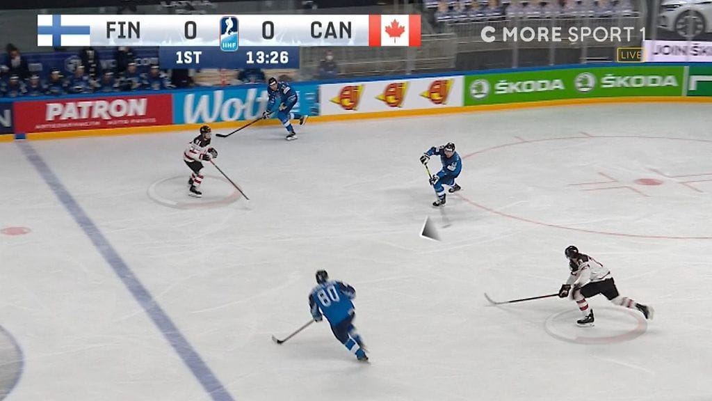 Suomi piti avauserässä Kanadan trapia paikoitellen pilkkanaan.