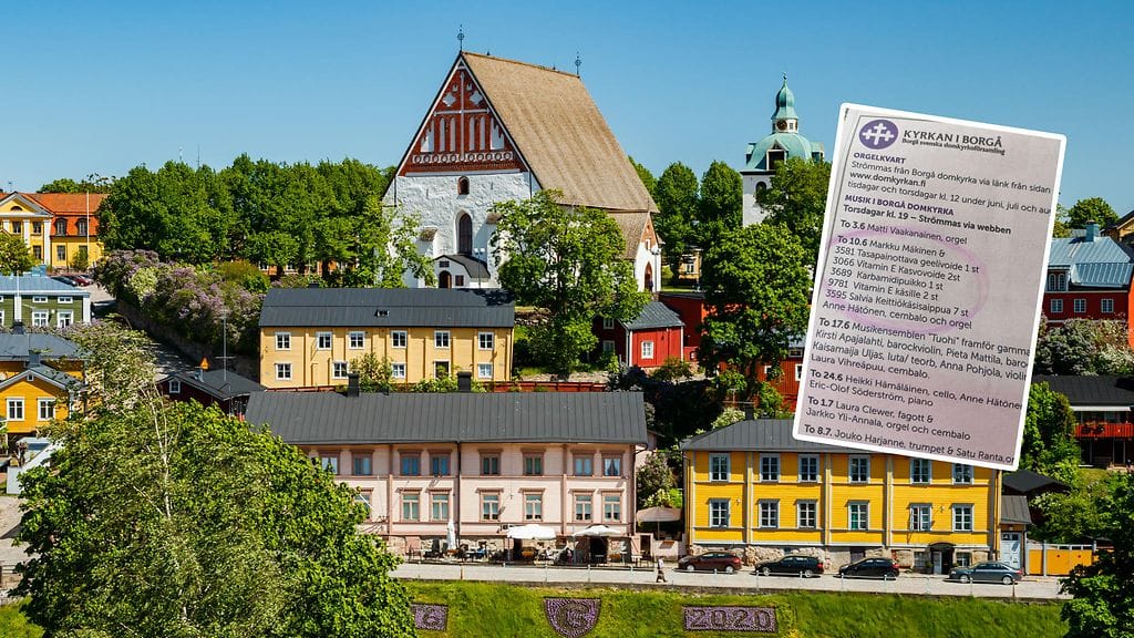 Borgå svenska domkyrkoförsamling julkaisi lehti-ilmoituksen, joka sisälsi jotain sinne selkeästi kuulumatonta.