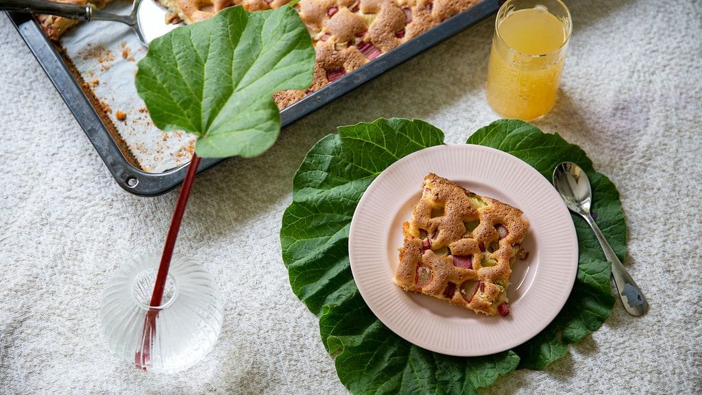 Helsinki-päivän raparperipiirakkaa. Kuva: Hanne Valtari.