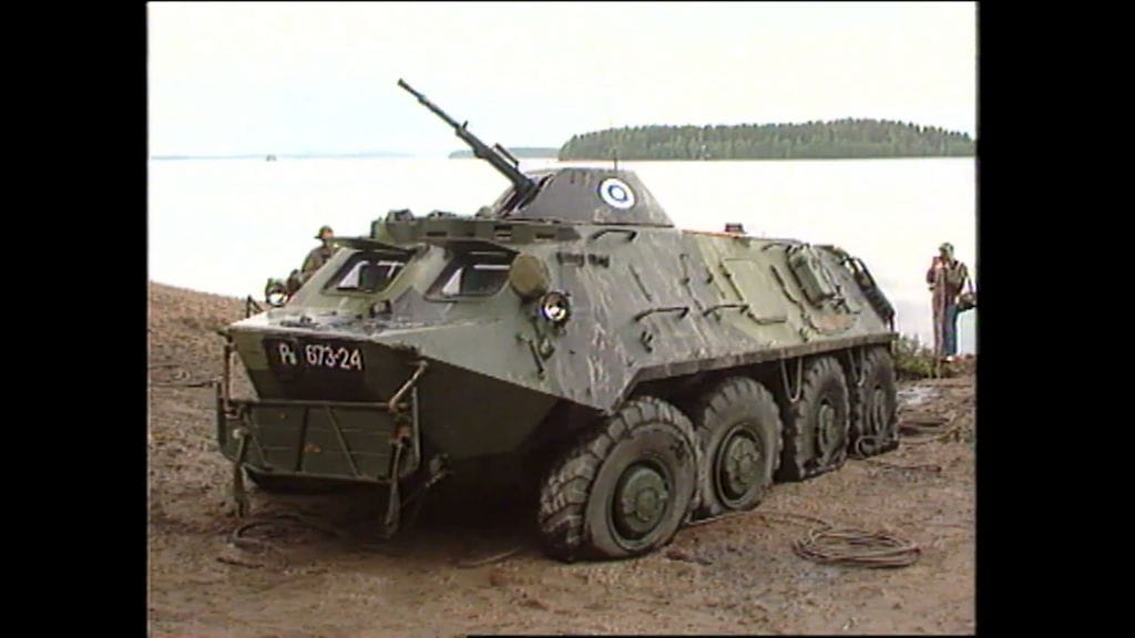 Tällainen oli uponnut BTR-60-vaunu