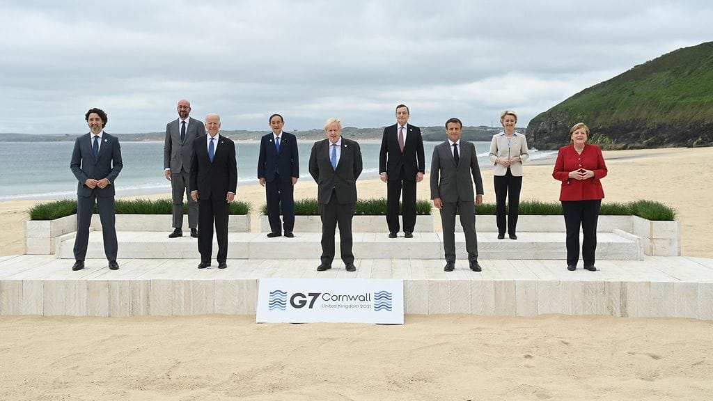 G7-maiden johtajat kokoontuivat viikonloppuna Cornwallissa Lounais-Englannissa.