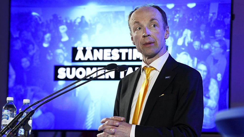 Perussuomalaisten väistyvä puheenjohtaja Jussi Halla-aho.