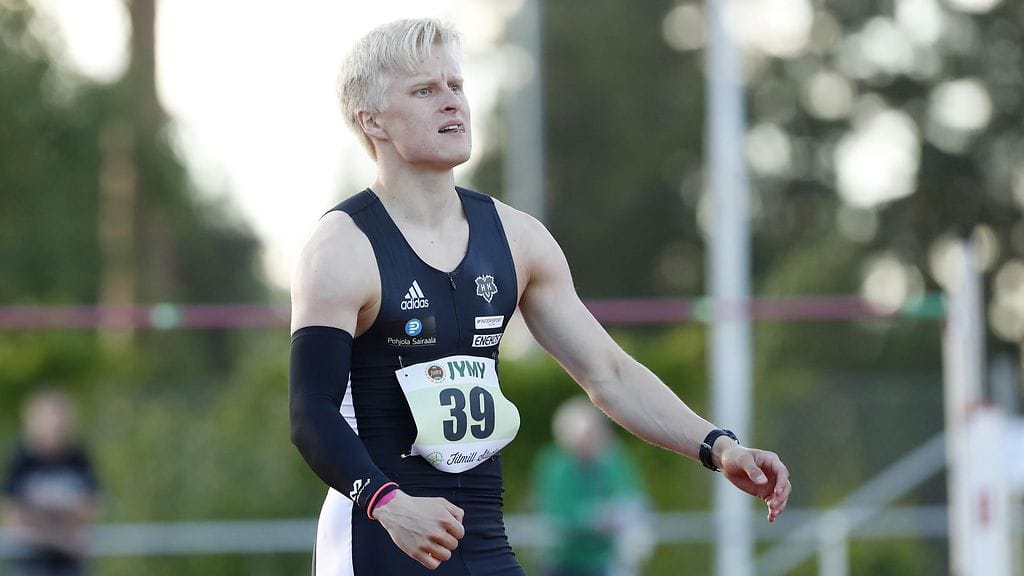 Topias Laine heitti Orimattilassa yli 81 metrin.