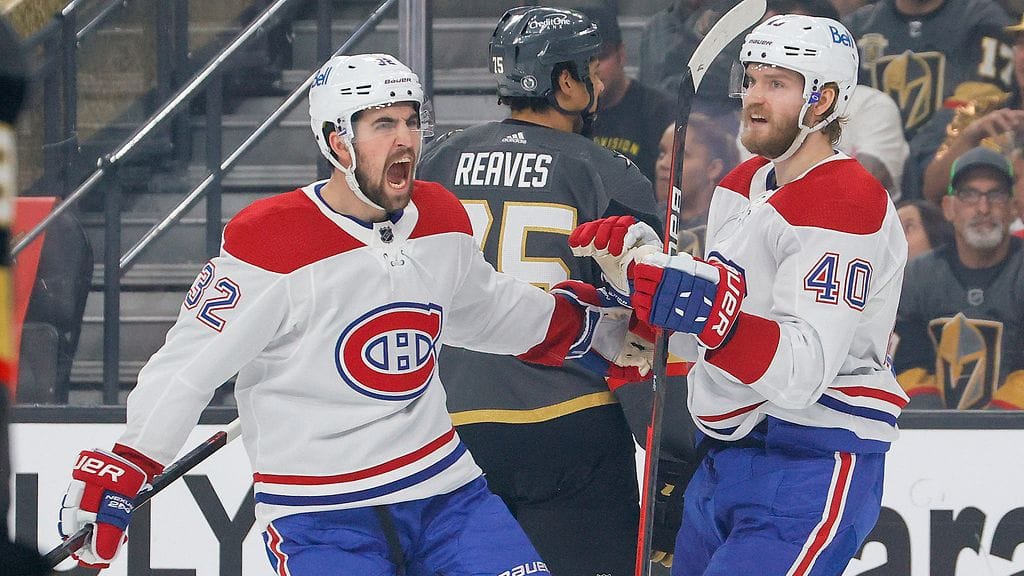 Joel Armia iski Montrealin johtoon välieräsarjan ottelussa Vegasia vastaan.