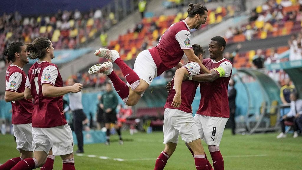 Itävalta löi Ukrainan Christoph Baumgartnerin maalilla.