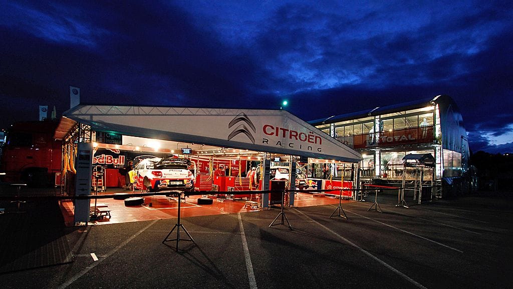 Citroenin huoltoparkki Espanjassa.