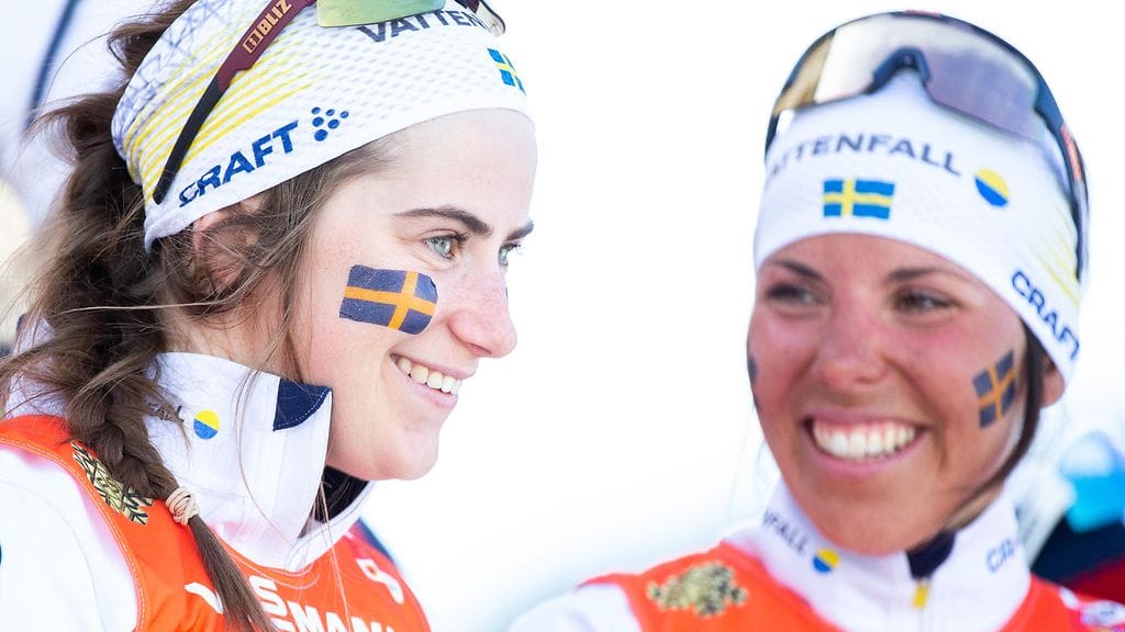 Ebba Andersson (vas.) joutui Charlotte Kallan pilan kohteeksi.