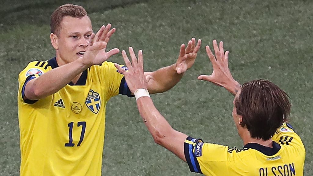 Ruotsi (kuvassa) kohtaa tänään Ukrainan.