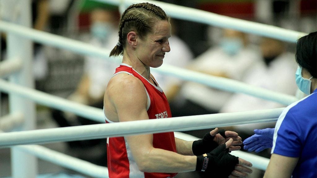 Nyrkkeilijä Mira Potkonen puolustaa alle 60-kiloisten sarjassa olympiapronssia.