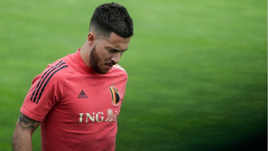 Eden Hazard on harjoitellut viime päivät yksikseen.