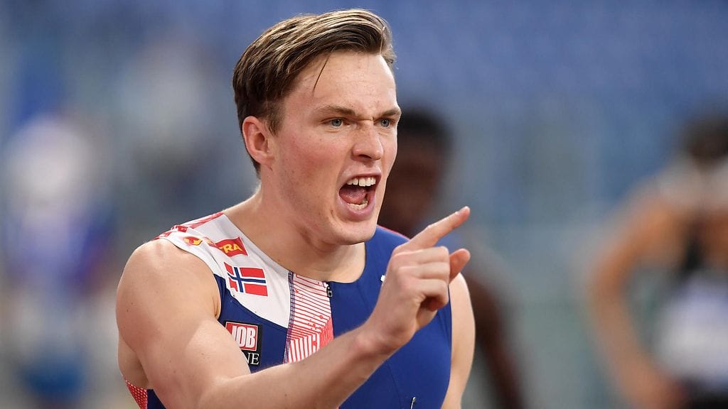 Karsten Warholm täräytti uuden maailmanennätyksen 400 metrin aitajuoksussa.