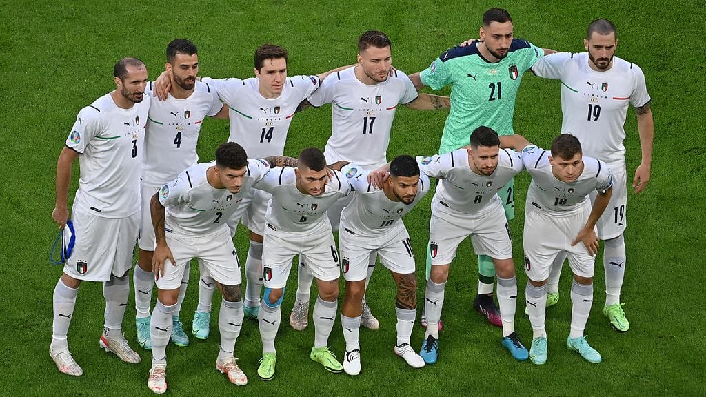 Italia (kuvassa) saa EM-välierässä vastaansa Espanjan.