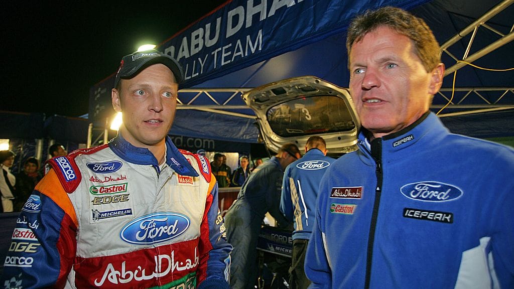 Mikko Hirvonen ja Malcolm Wilson.