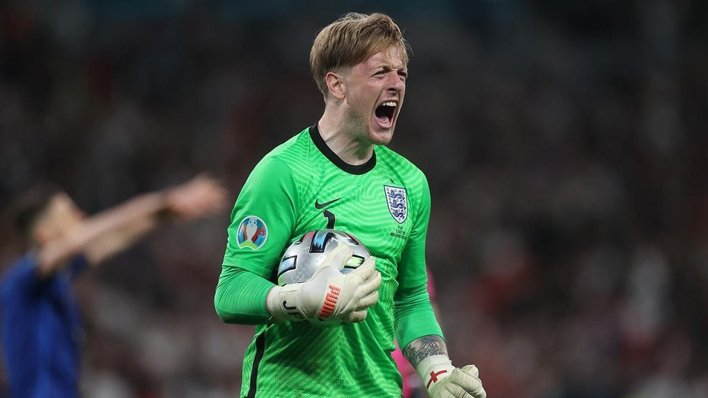 Jordan Pickford olisi ollut Englannin kuudes laukoja jalkapallon EM-loppuottelussa.