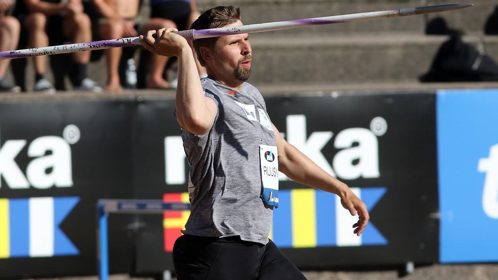 Antti Ruuskanen Kalevan kisoissa elokuussa 2020.