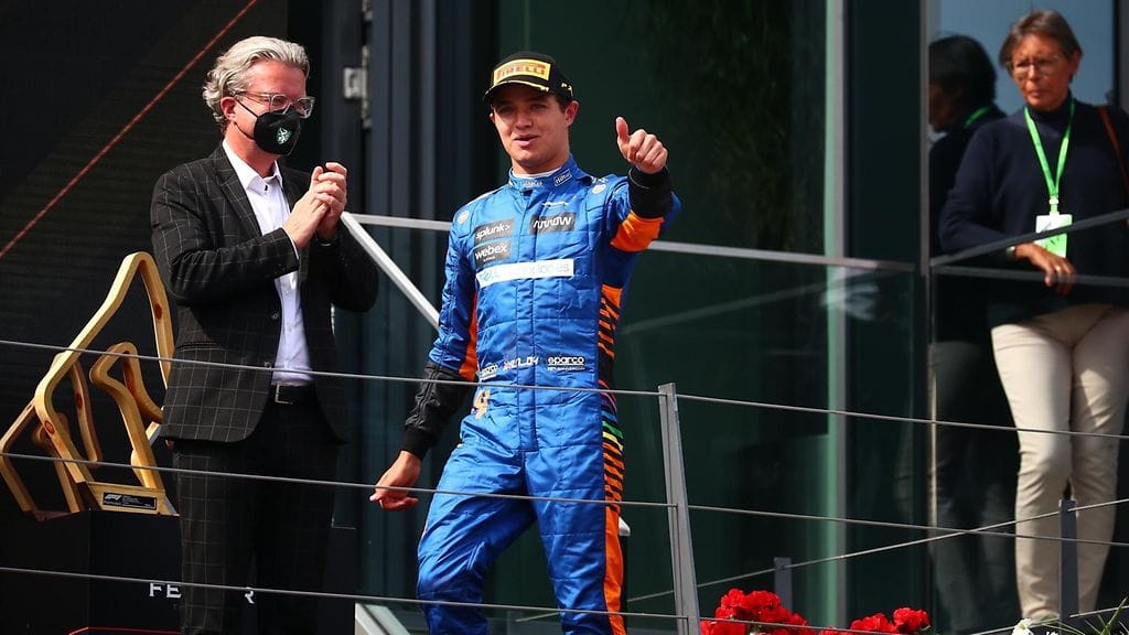 Lando Norris on kerännyt faneja.