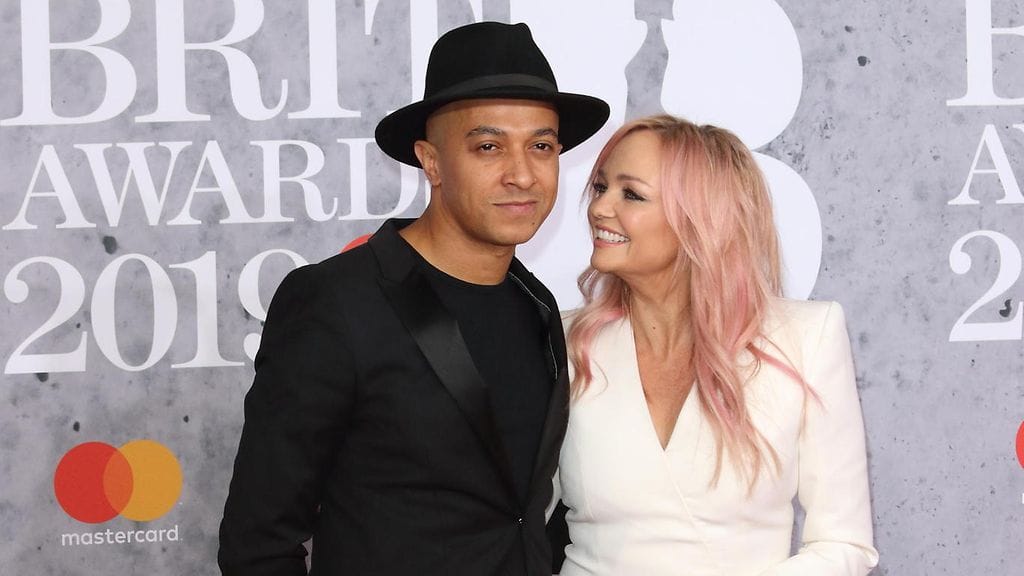 Emma Bunton ja hänen puolisonsa Jade Jones vuonna 2019.