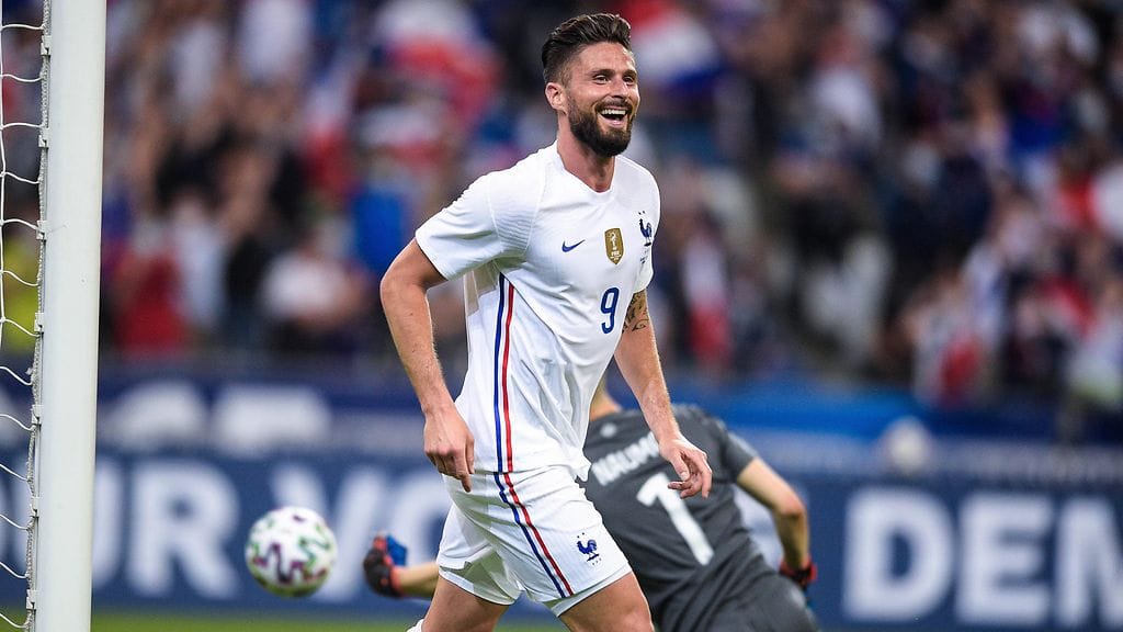 Olivier Giroud pelasi Chelseassa vuodesta 2018 tähän vuoteen.