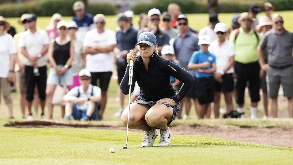 Matilda Castren tähtäsi voiton Euroopan-kiertueen kisassa Turussa.